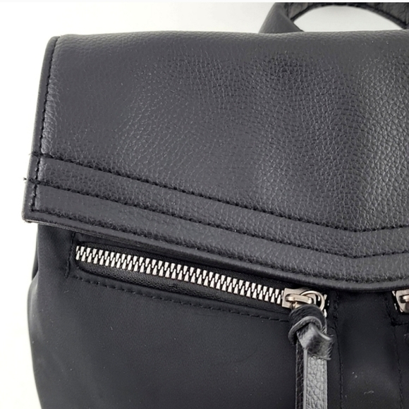 Botkier Trigger Backpack Black Nylon Multi Functional Adjustable Shoulder Straps - Picture 5 of 15